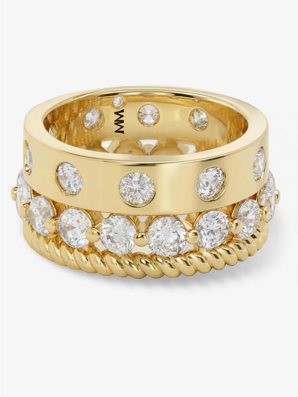 Melinda Maria Ashley Venice Ring
Gold|White Diamondettes